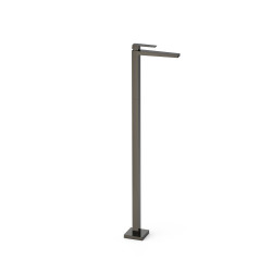 Mitigeur sur pied pour lavabo Noir Métallisé - TRES 20285301KM