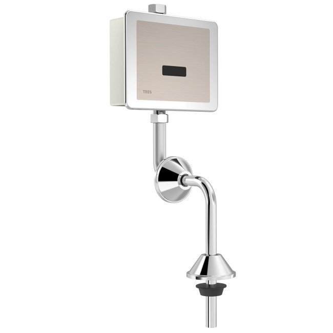 Robinet électronique encastré avec capteur pour urinoir Chromé - TRES 1220704