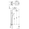 Colonne de douche thermostatique 2 voies Chrome - TRES 19039317