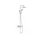 Colonne de douche thermostatique 2 voies Chrome - TRES 19039313