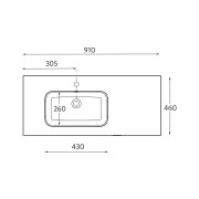 Lavabo Constanza 900D - SALGAR 113782