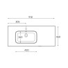 Lavabo Constanza 900D - SALGAR 113782
