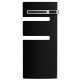 Sèche-serviettes électrique ATLANTIC Noir 1500W (500W+1000W) Mât à droite SERENIS soufflant