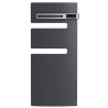 Sèche-serviettes électrique ATLANTIC Anthracite 1500W (500W+1000W) Mât à droite SERENIS soufflant