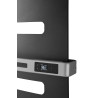 Sèche-serviettes électrique ATLANTIC 1500W Anthracite (500W+1000W) Mât à gauche SERENIS soufflant