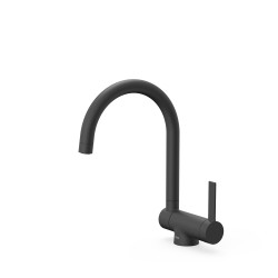Mitigeur cuisine à bec rabattable BLACKMAT (noir mat) - TRES 23033502NM