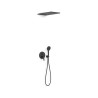 Kit douche mitigeur encastré à 3 voies Rapid‑box BLACKMAT (noir mat) - TRES 28127301NM