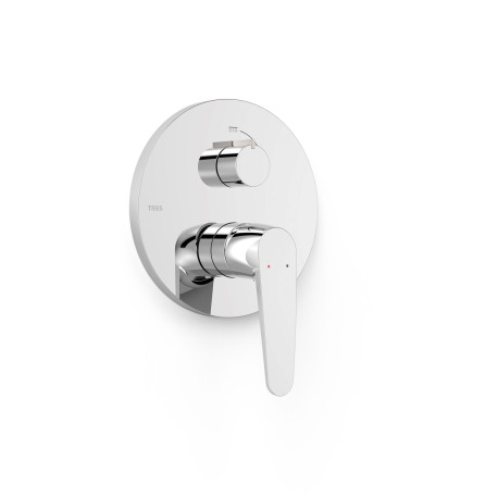 Mitigeur pour boîtier encastré Rapid-box 2 voies Chrome - TRES 20428110