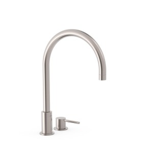 Lavabo mitigeur sur gorge Acier STUDY - TRES 26110501AC