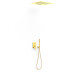 Kit douche mitigeur encastré à 3 voies Rapid‑box Or 24K - TRES 20227302OR