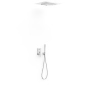 Kit douche mitigeur encastré à 3 voies Rapid‑box Chromé - TRES 20227302