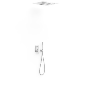 Kit douche mitigeur encastré à 3 voies Rapid‑box Chromé - TRES 20227302