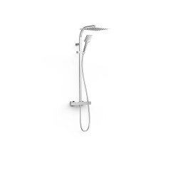 Colonne de douche thermostatique 2 voies Chrome - TRES 19039309