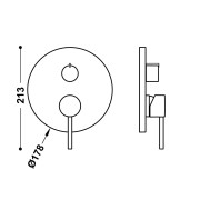 Mitigeur douche pour boîtier encastré Rapid‑box 3 voies WHITEMAT (blanc mat) - TRES 26227310BM