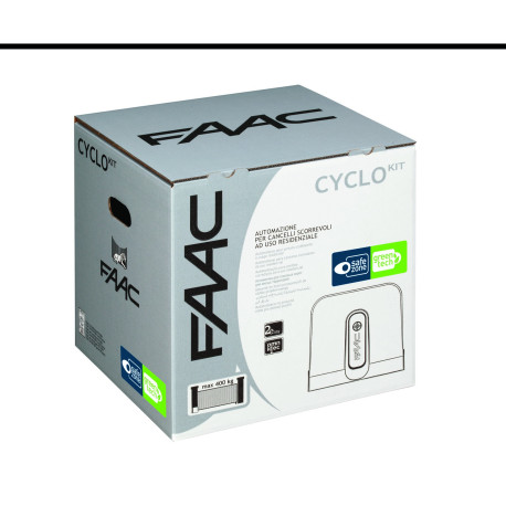 Motorisation Portail Coulissant FAAC CYCLO KIT Intégral  400 kg 24V (C720)  105999144 