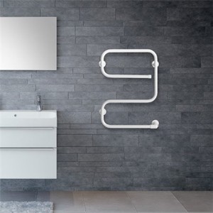 Radiateur sèche-serviettes électrique 70W vertical Blanc ATHENA E - FINIMETAL 3762701