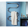 Radiateur sèche-serviettes électrique 50W vertical Chromé ATHENA S - FINIMETAL 3771501