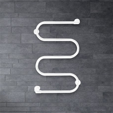 Radiateur sèche-serviettes électrique 65W vertical Blanc ATHENA S - FINIMETAL 3772651
