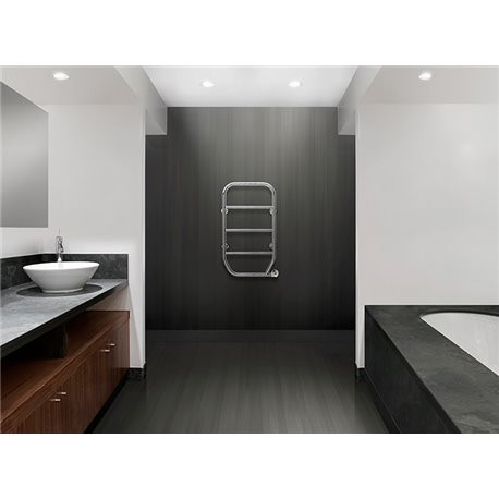 Radiateur sèche-serviettes électrique 70W vertical Chromé NILA - FINIMETAL 3824079