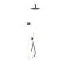 Kit douche robinet thermostatique électronique encastré à 2 voies Shower technology Noir Bronze - TRES 09288567KMB