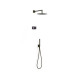 Kit douche robinet thermostatique électronique encastré à 2 voies Shower technology Noir Bronze - TRES 09288558KMB