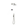 Kit douche robinet thermostatique électronique encastré à 2 voies Shower technology Noir Bronze - TRES 09288558KMB
