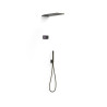 Kit douche robinet thermostatique électronique encastré à 2 voies Shower technology Noir Bronze - TRES 09288551KMB