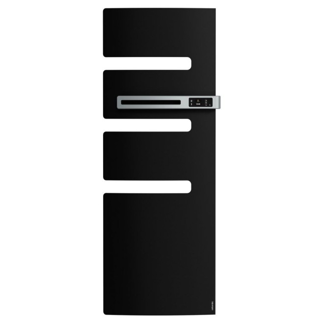 Sèche-serviettes électrique ATLANTIC 750W Mât à droite SERENIS NOIR