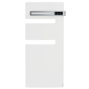 Sèche-serviettes électrique ATLANTIC 500W Mât à droite SERENIS Blanc Brillant