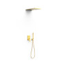 Kit douche mitigeur encastré à 3 voies Rapid‑box Or 24K - TRES 20227301OR