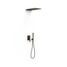 Kit douche mitigeur encastré à 3 voies Rapid‑box Noir Bronze - TRES 20227301KMB
