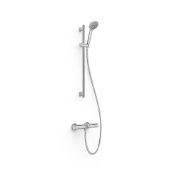 Kit bain-douche robinet thermostatique mural Chromé - TRES 21619602