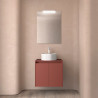 Meuble salle de bains et plan de toilette 60cm 2 portes Red Satin NOJA - SALGAR 105539