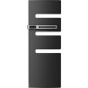Sèche-serviettes électrique Anthracite ATLANTIC 1750W (750W+1000W) Mât à gauche SERENIS soufflant