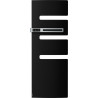 Sèche-serviettes électrique Noir ATLANTIC 1750W (750W+1000W) Mât à gauche SERENIS soufflant