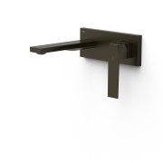 Mitigeur lavabo encastré bec 180 mm Noir Bronze - TRES 20230031KMB