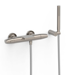 Robinet thermostatique mural pour baignoire et douche Acier - TRES 19017479AC