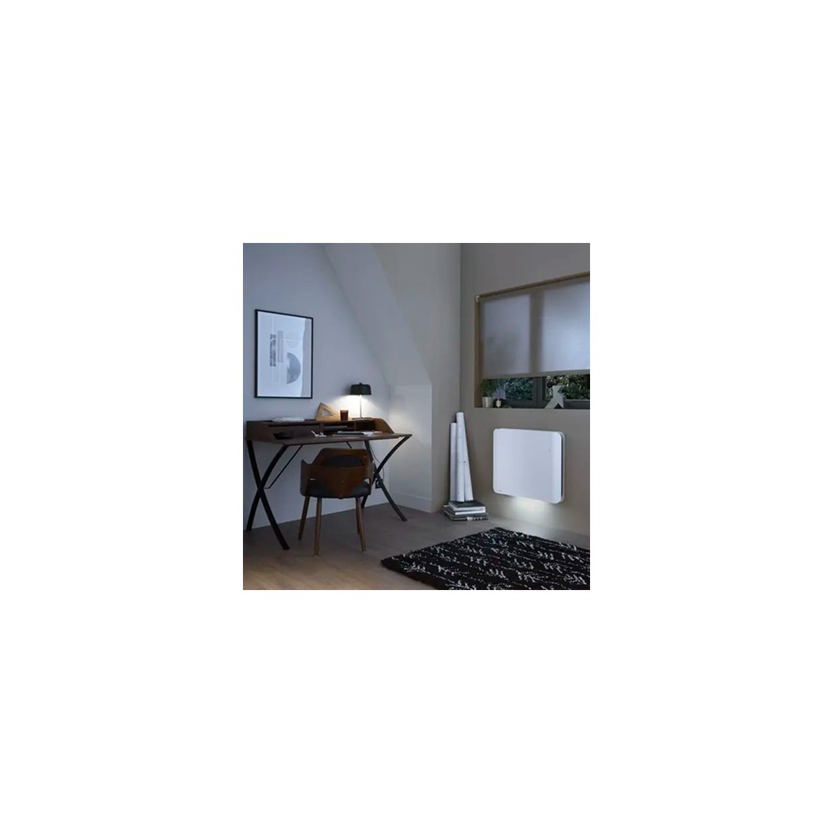 Radiateur Fonte NOIROT DOOK 1000W horizontal blanc connecté NEN3363TCEC