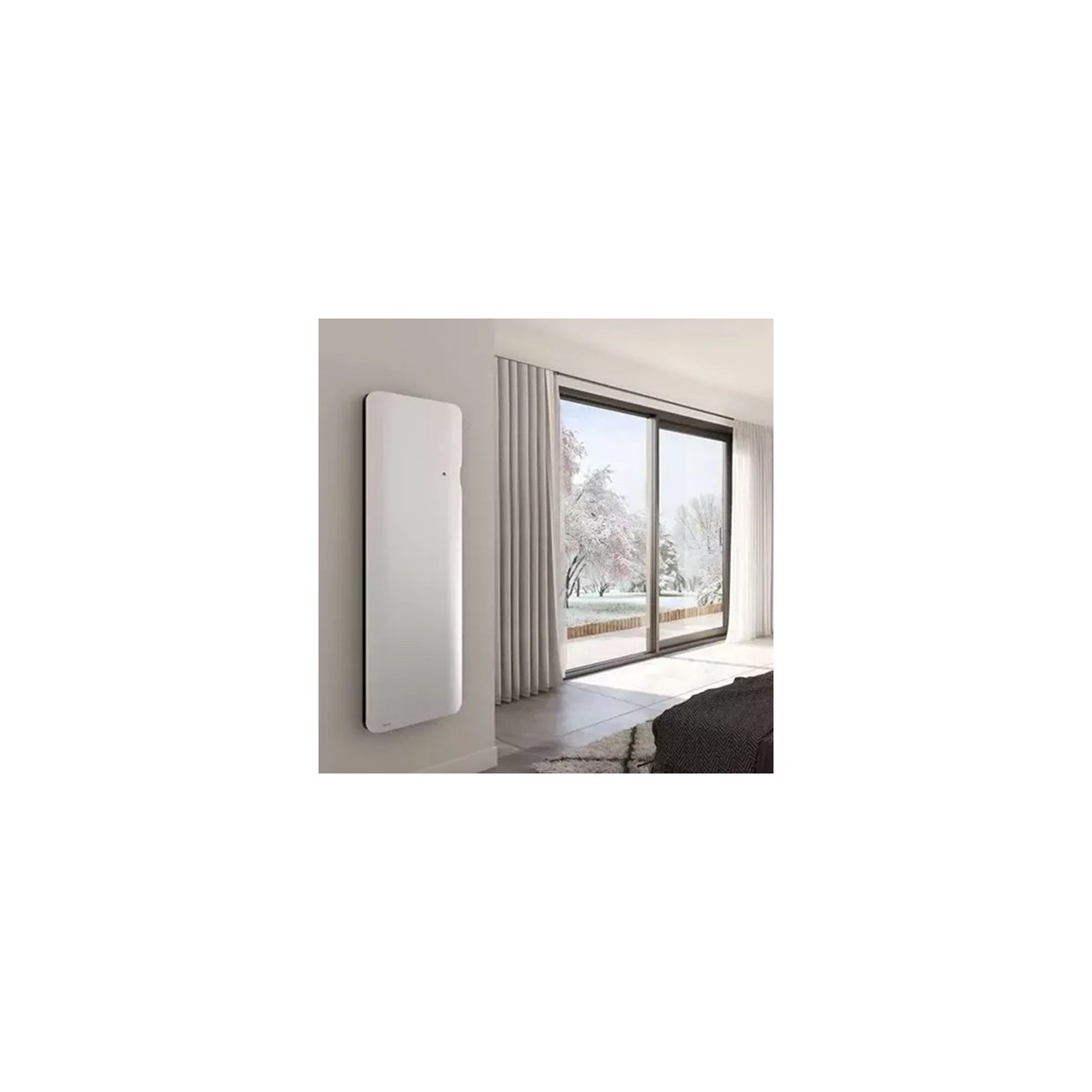 Radiateur Fonte INTUIS DOOK 1500W Vertical blanc connecté NEN3375TCEC