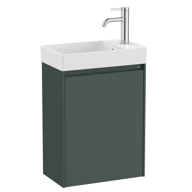 Meuble lave-mains Ona Unik 1 Porte 45cm Vert Mat - Roca A851678513