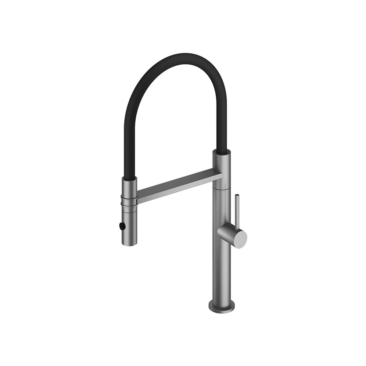 Mitigeur évier inox brossé avec douchette - CRISTINA ONDYNA KX50628 