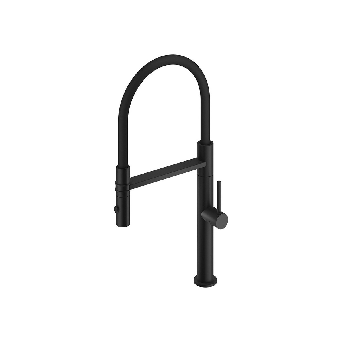 Mitigeur évier inox blackmat avec douchette - CRISTINA ONDYNA KX50613 