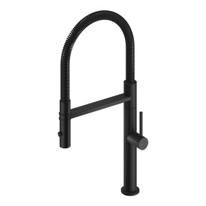 Mitigeur évier inox blackmat avec douchette - CRISTINA ONDYNA KX50713 