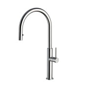 Mitigeur évier inox brossé avec aérateur amovible - CRISTINA ONDYNA KX50928 