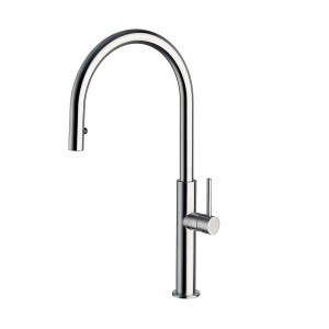 Mitigeur évier inox brossé avec aérateur amovible - CRISTINA ONDYNA KX50928 