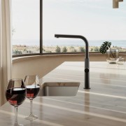 Mitigeur évier inox blackmat - CRISTINA ONDYNA KX53513 