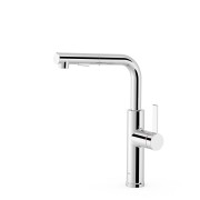 Mitigeur cuisine à bec amovible et 2 types de jet Chromé - TRES 23043803 