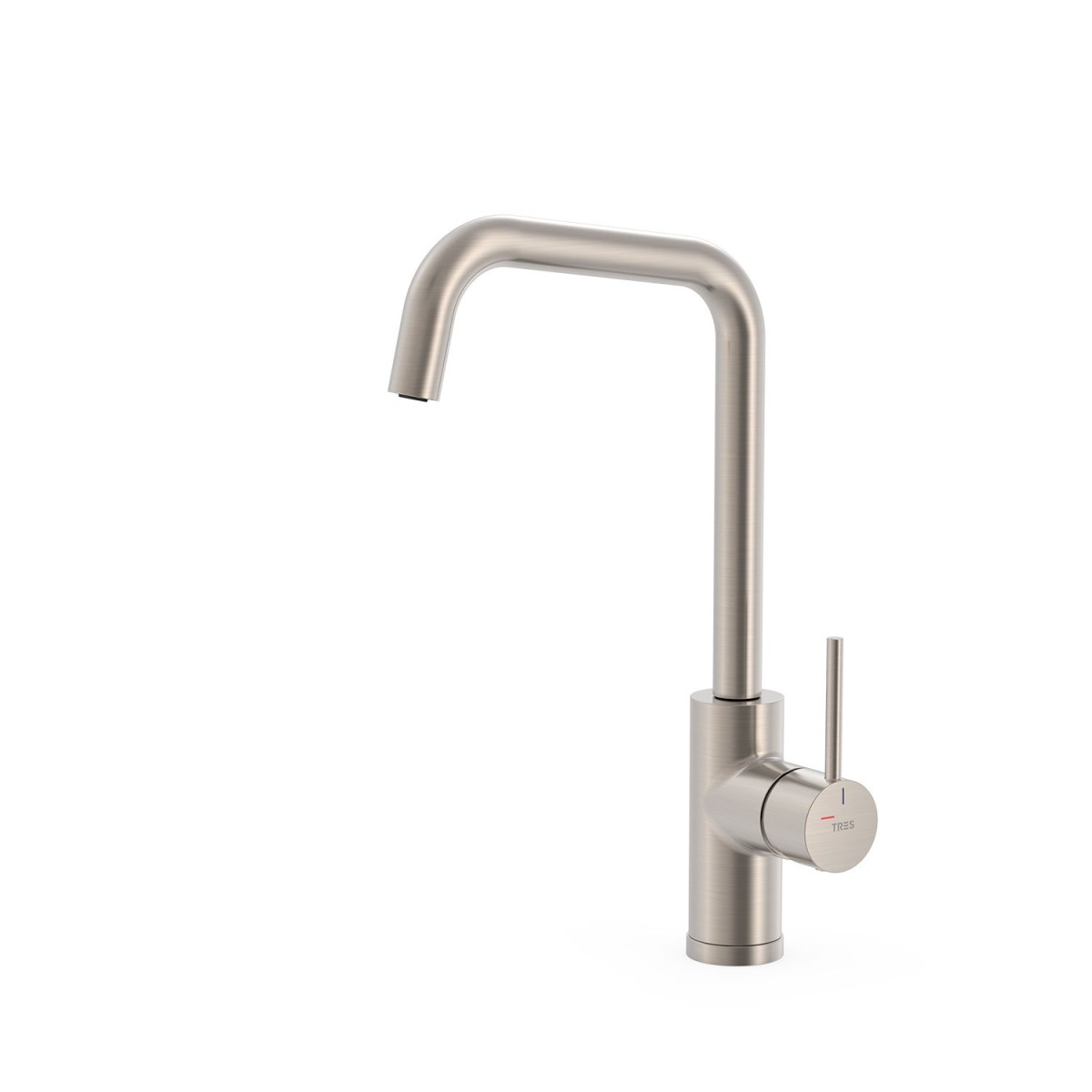 Mitigeur cuisine Acier - TRES 23044007AC 