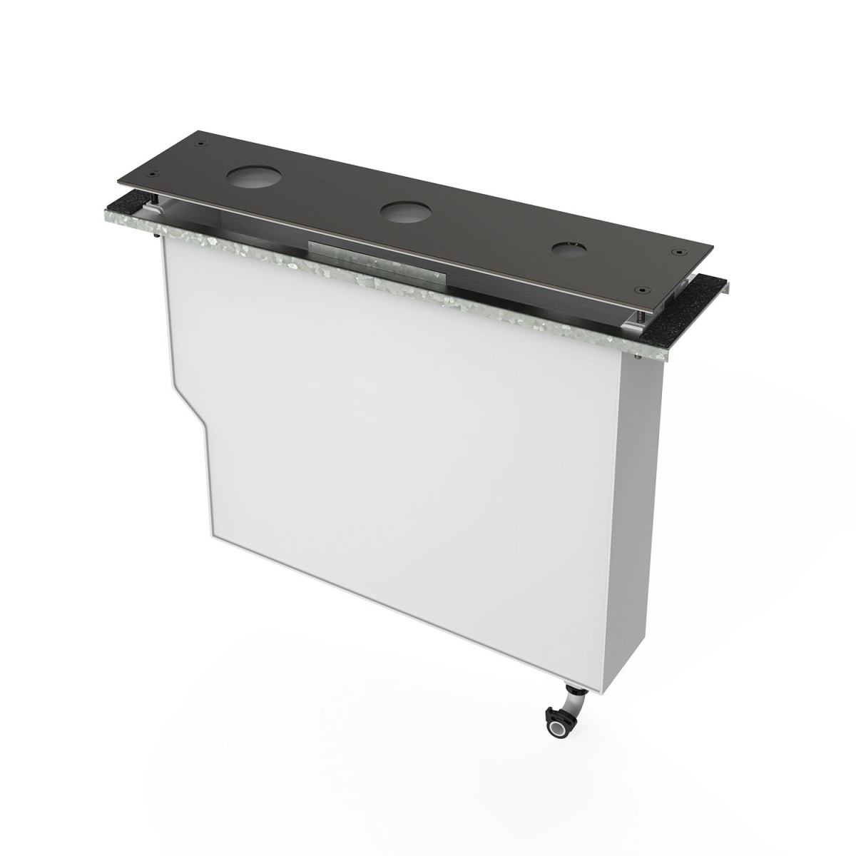 Réservoir pour robinetterie de rebord de baignoire Noir Métallisé - TRES 20024501KM 