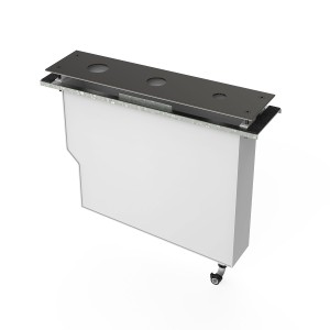 Réservoir pour robinetterie de rebord de baignoire Noir Métallisé - TRES 20024501KM 